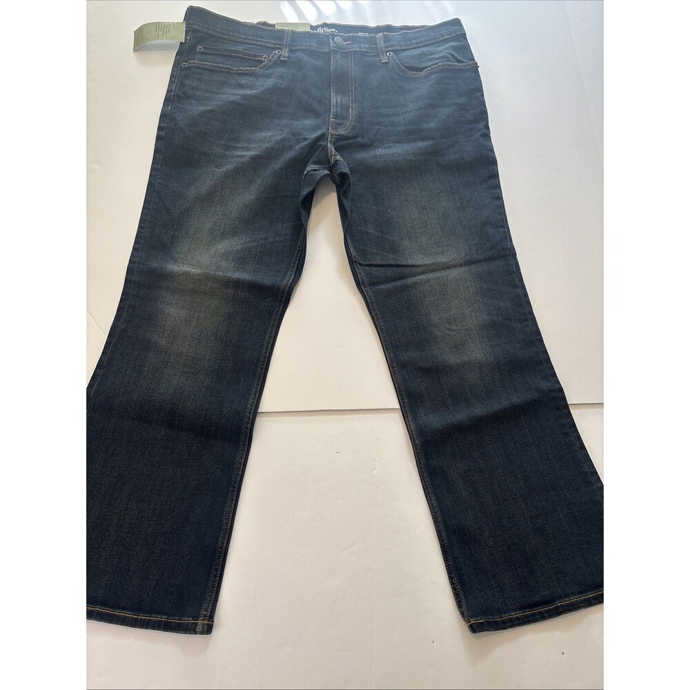 Goodfellow & Co Total Flex Bootcut Fit Blue Dark Wash Denim Jeans 40×30 5-Pocket